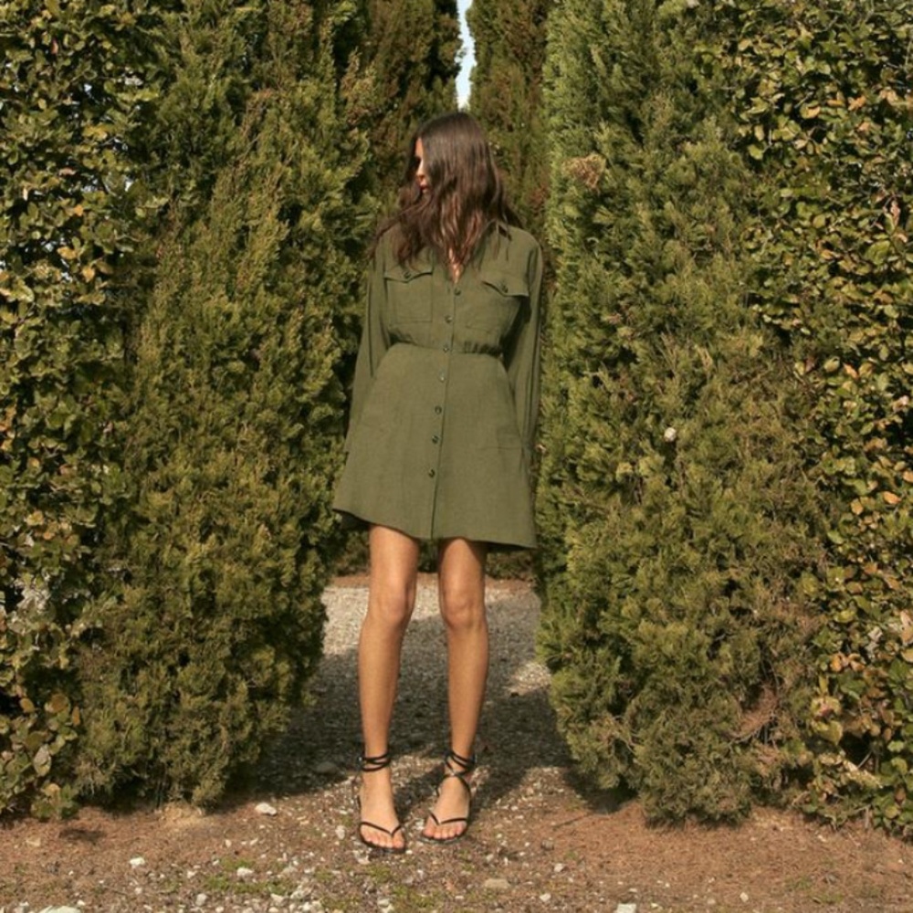 ZARA MINI SHIRTDRESS SIZE M - NWT